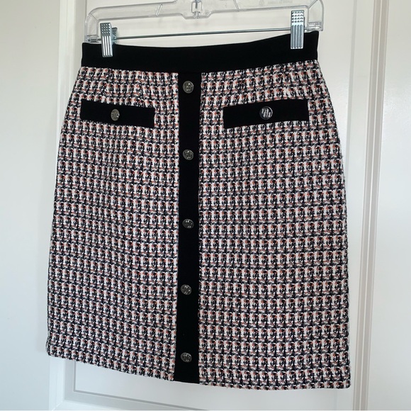 Maje Tweed mini skirt size 38 NWT - Picture 6 of 6
